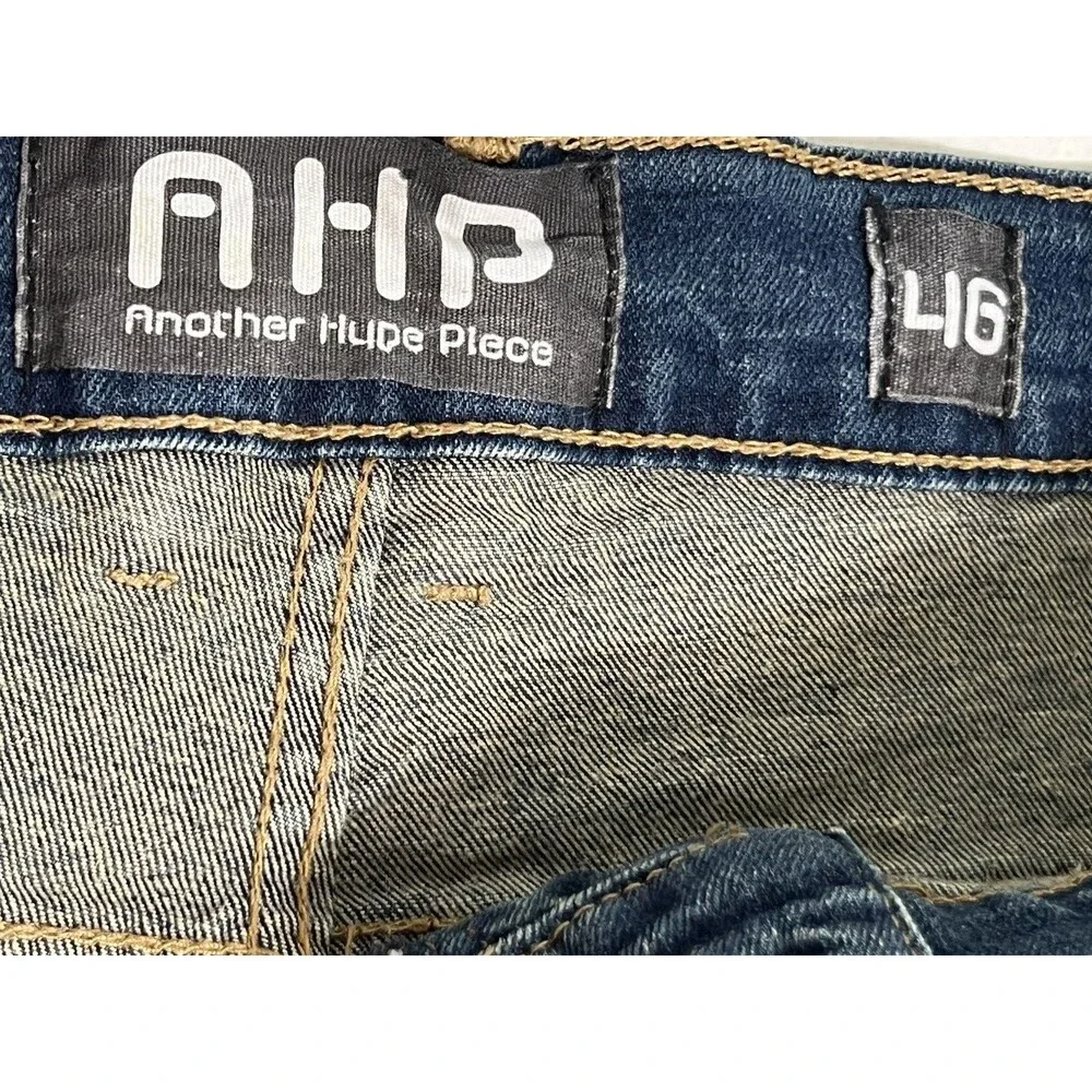 AHP Another Hype Piece Distressed Paint Splatter Jeans Men's 46x33 Streetwear